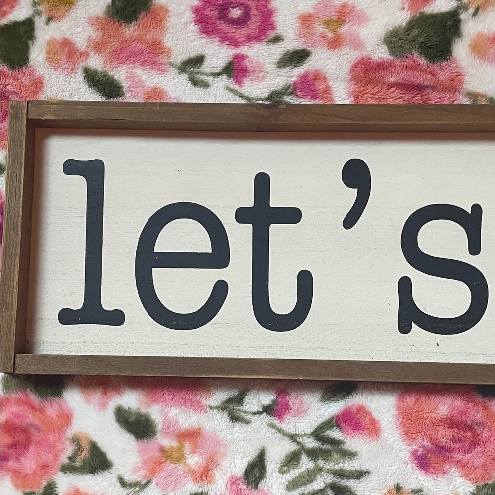 "let's eat" Rustic Wood Kitchen Sign - By Hobby Lobby - Picture 7 of 8
